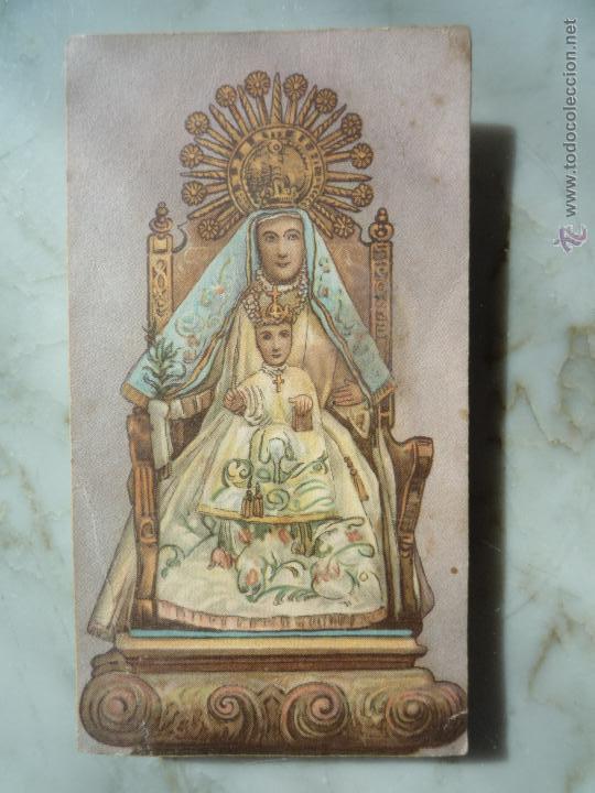 Postales: Antigua estampa *VIRGEN DE LAS NIEVES (?!?) y Ni&ntilde;o Jes&uacute;s* / Original a&ntilde;os '30 - '40.