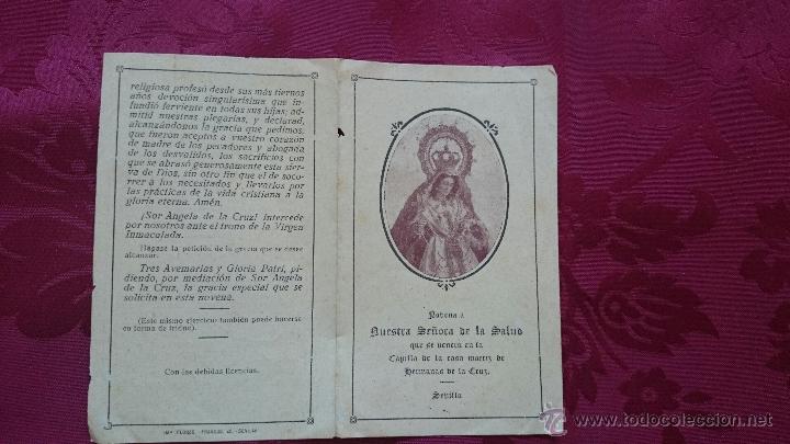 Postkarten: ESTAMPA NOVENA A&Ntilde;OS 40 VIRGEN SALUD SEVILLA SOR ANGELA