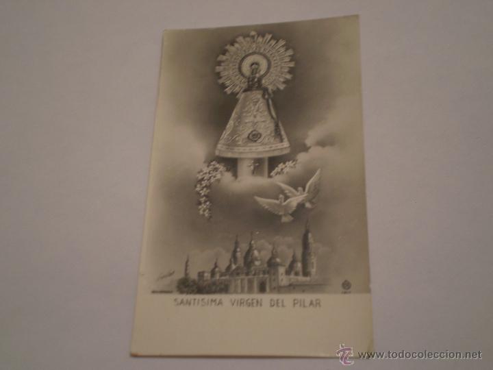 Postales: ANTIGUA ESTAMPA SANTISIMA VIRGEN DEL PILAR.