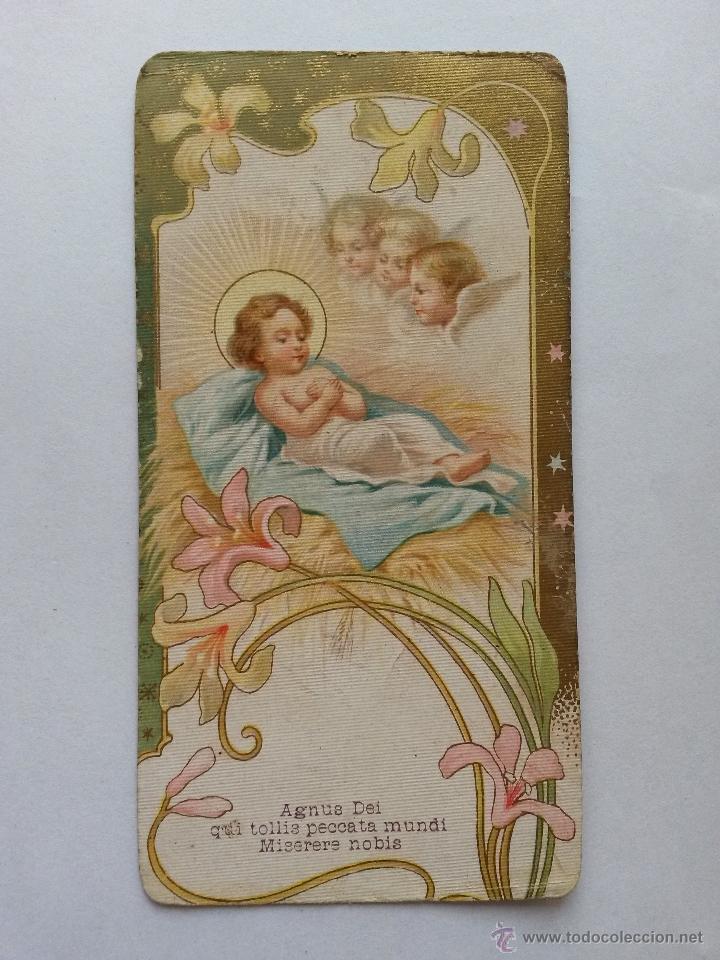Postales: Estampa antigua modernista el ni&ntilde;o jesus