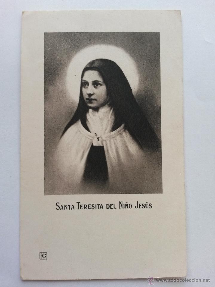 Postales: Estampa antigua santa teresita del ni&ntilde;o jesus