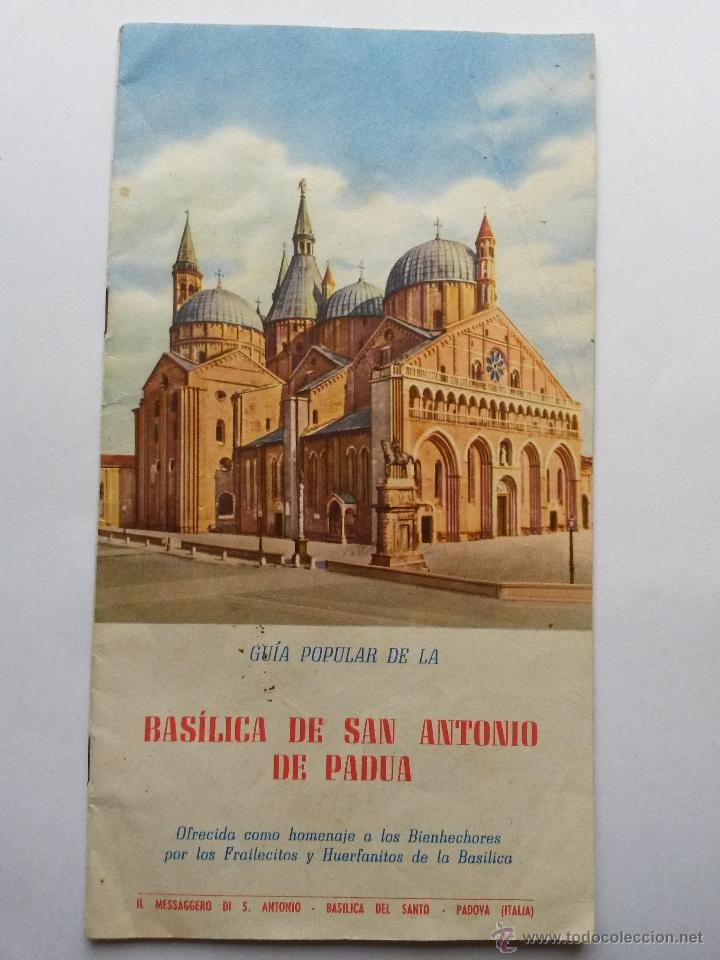 Postales: Folleto antiguo de basilica san antonio de padua (italia) de 14 paginas con fotos antiguas