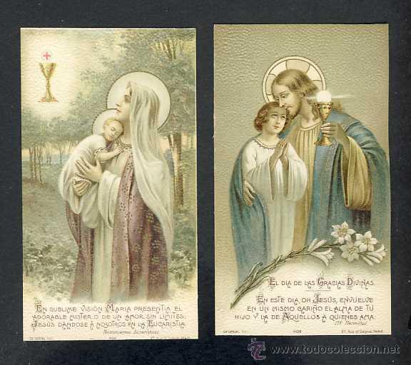 Postales: Lote de 2 estampas religiosas (Ed. Gerval)