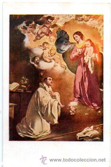Cartoline: TARJETA POSTAL APARICION DE LA VIRGEN A SAN BERNARDO.