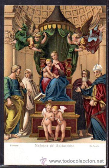 Postales: TARJETA POSTAL MADONNA DEL BALDACCHINO. FIRENZE