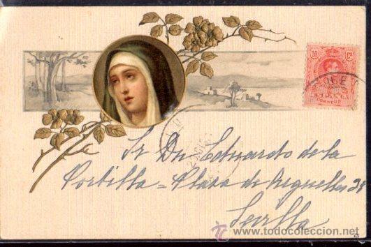 Postales: TARJETA POSTAL DE LA VIRGEN - Foto 1