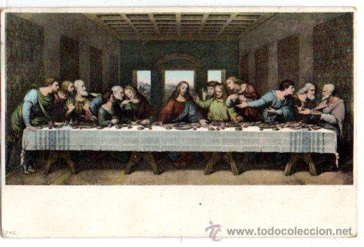 Cartoline: TARJETA POSTAL LA SANTA CENA