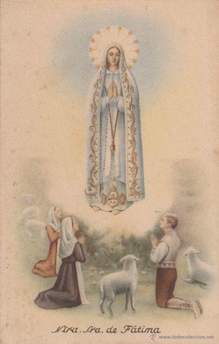 Cartes Postales: N&ordm; 19450 POSTAL ANTIGUA NUESTRA SE&Ntilde;ORA DE F&Aacute;TIMA ORACION EN EL REVERSO