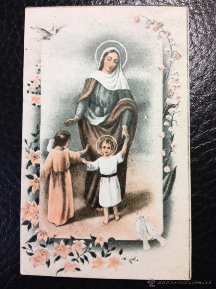 Postkarten: Antigua estampa o recordatorio MES DE MARIA - La Milagrosa - Dia 19, mansuetud