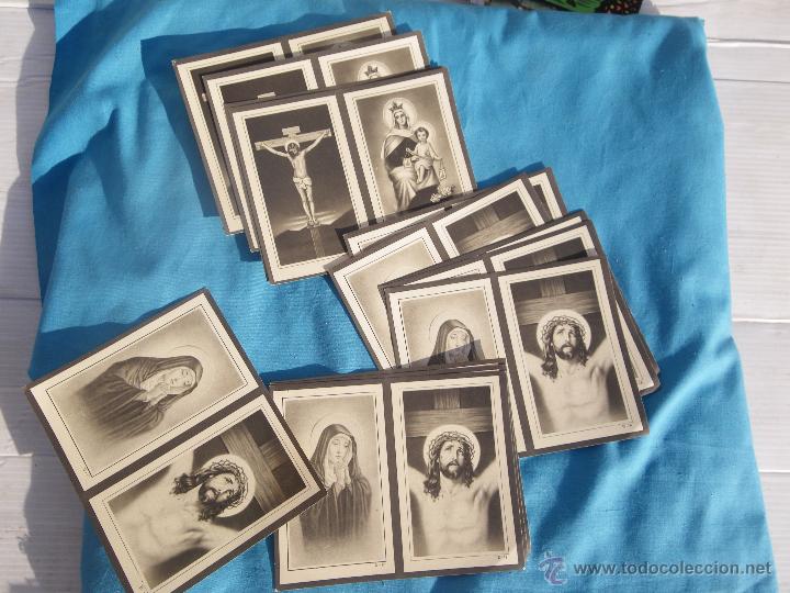 Postales: LOTE RECORDATORIOS MUY ANTIGUOS - Foto 1