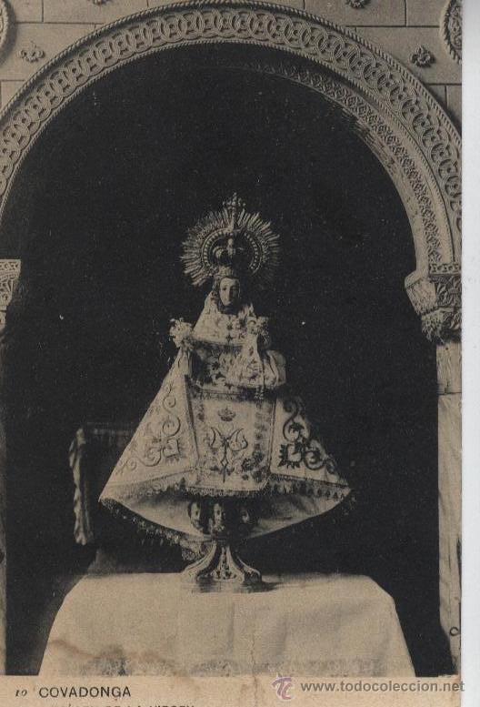 Postales: Postal: Covadonga, imagen de la Virgen