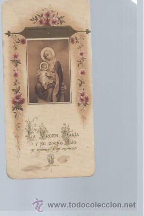 Postais: TARJETA RELIGIOSA LA VIRGEN MAR&Iacute;A Y SU DIVINO HIJO