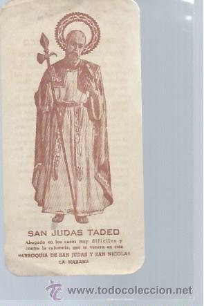 Postkarten: TARJETA RELIGIOSA SAN JUDAS TADEO, ORACI&Oacute;N