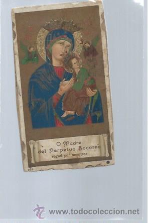 Postais: TARJETA RELIGIOSA MADRE DEL PERPETUO SOCORRO