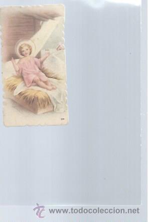 Postales: TARJETA RELIGIOSA EL NI&Ntilde;O JES&Uacute;S EN EL PESEBRE