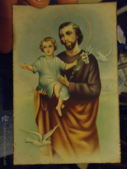 Postales: antigua cromo postal - tarjeta postal - san jose y ni&ntilde;o jesus