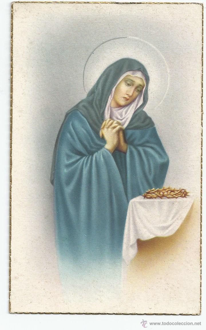 Postales: POSTAL VIRGEN *LA DOLOROSA* - Foto 1