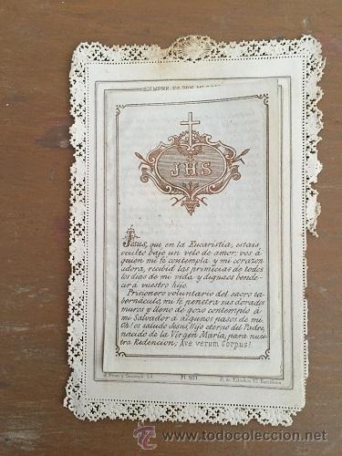 Postales: ESTAMPA CON PUNTILLA JHS