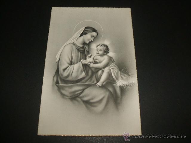 Postales: VIRGEN CON EL NI&Ntilde;O POSTAL - Foto 1