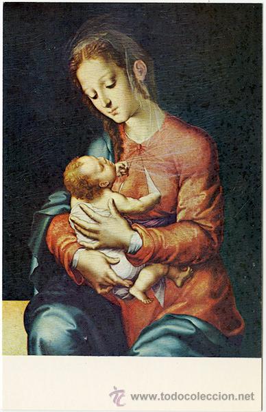 Postales: La Virgen y El Ni&ntilde;o Morales 1500-1586. Museo del Prado 2656. Ediciones Art&iacute;sticas OFFO. Sin circular
