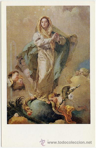 Postales: N&ordm; 363 La Concepci&oacute;n Tiepolo 1696-1770 Museo del Prado. Ediciones Art&iacute;sticas OFFO. Sin circular.