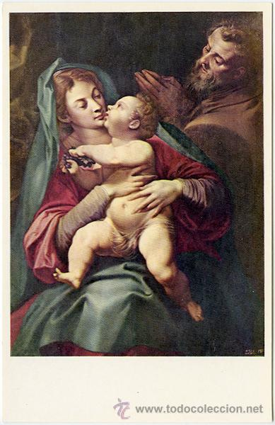 Postales: Museo del Prado: C. Procaccini, n&ordm; 292. La Sagrada Familia del Racimo. Ediciones Art&iacute;sticas OFFO