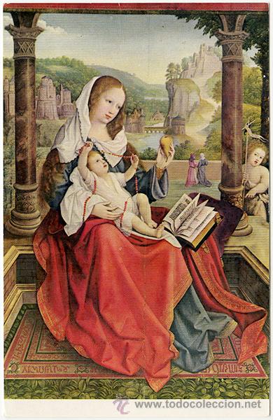 Postales: Museo del Prado: B. Van Orley, n&ordm; 1932. La Virgen con el Ni&ntilde;o. Ediciones Art&iacute;sticas OFFO