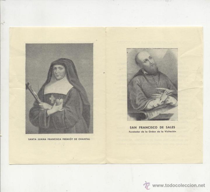 Postales: S. Francisco de Sales Sta. Juana Francisca Premiot de Chantal