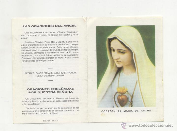 Postales: Coraz&oacute;n de Mar&iacute;a de F&aacute;tima