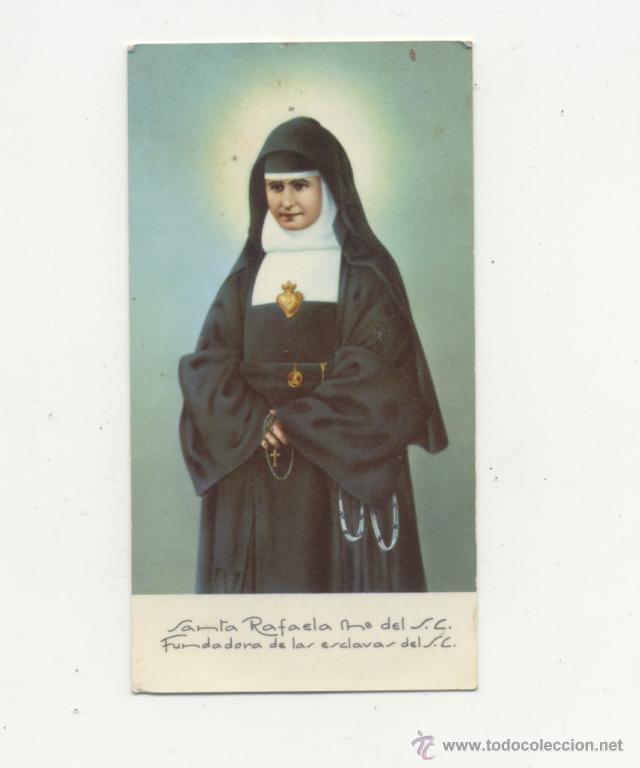 Postales: Santa Rafaela M&ordf; del S.C. Fundadora de la orden