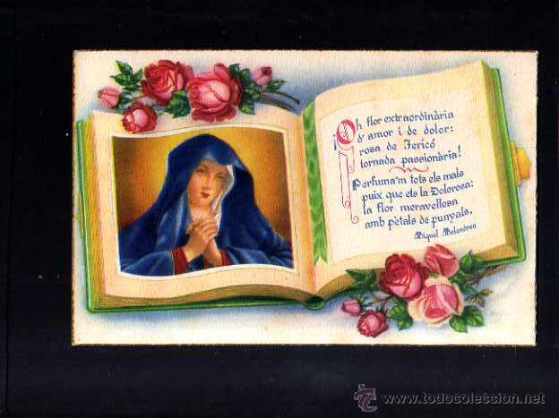 Postales: Postal religiosa. Circulada. - Foto 1