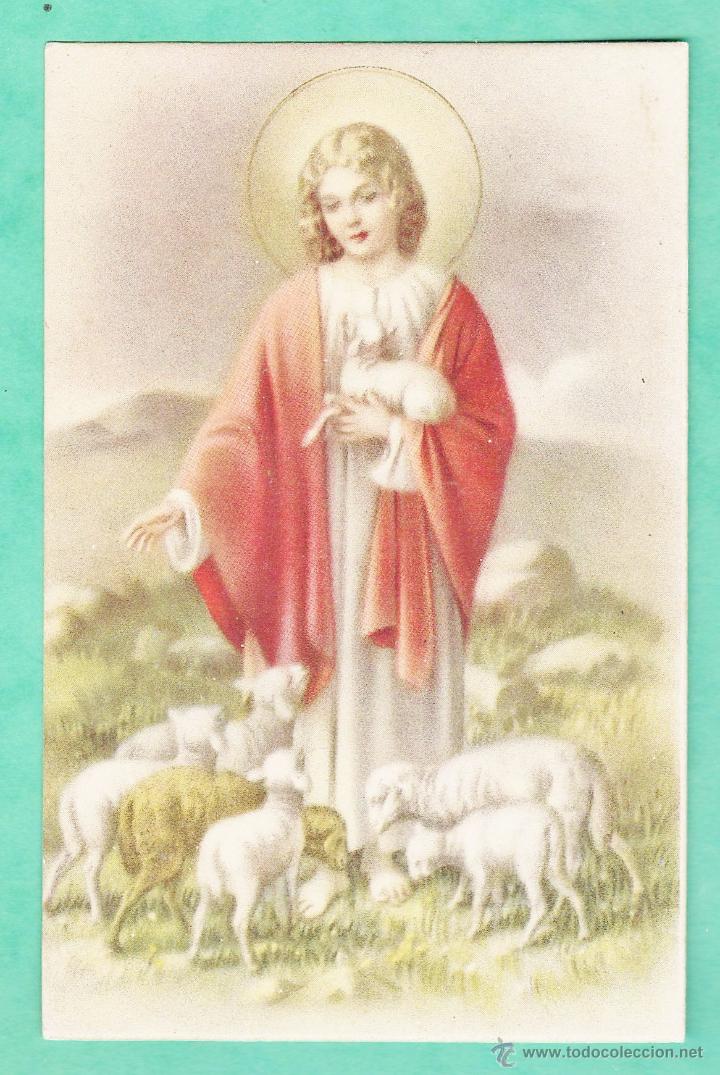 Postales: postal - ni&ntilde;o jesus con reba&ntilde;o de ovejas - n&ordm; 1128 - ed. nb - escrita - a&ntilde;os 30 / 40