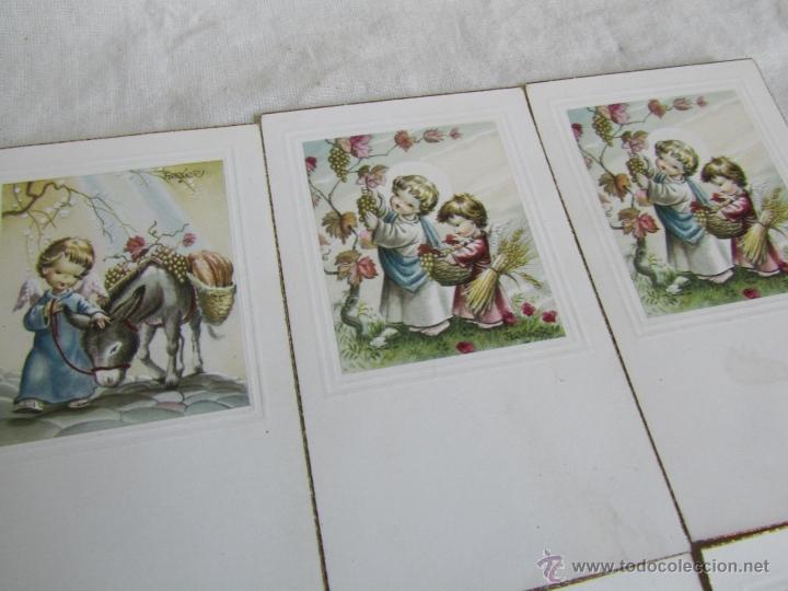 Postales: 11 recordatorios primera Comuni&oacute;n 1957 - Foto 5