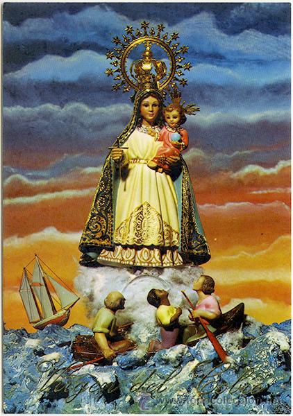 Postcards: Virgen de la Caridad del Cobre, Patrona de Cuba. Escudo de Oro, n&ordm; 63. Sin circular