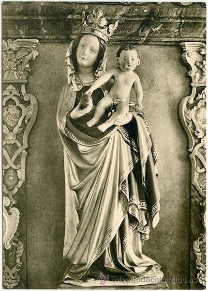 Postales: Postal Alemana. Nr. 126 Madonna in Lipbach bei Markdorf. B. Um 1420. Sk. Photographie Lotte Eckener.