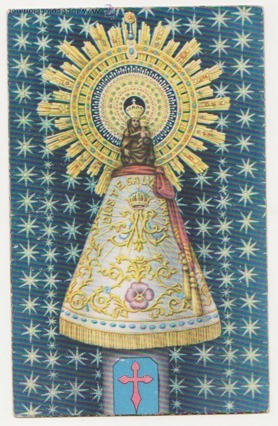 Postcards: Virgen. Fechada en 1955.