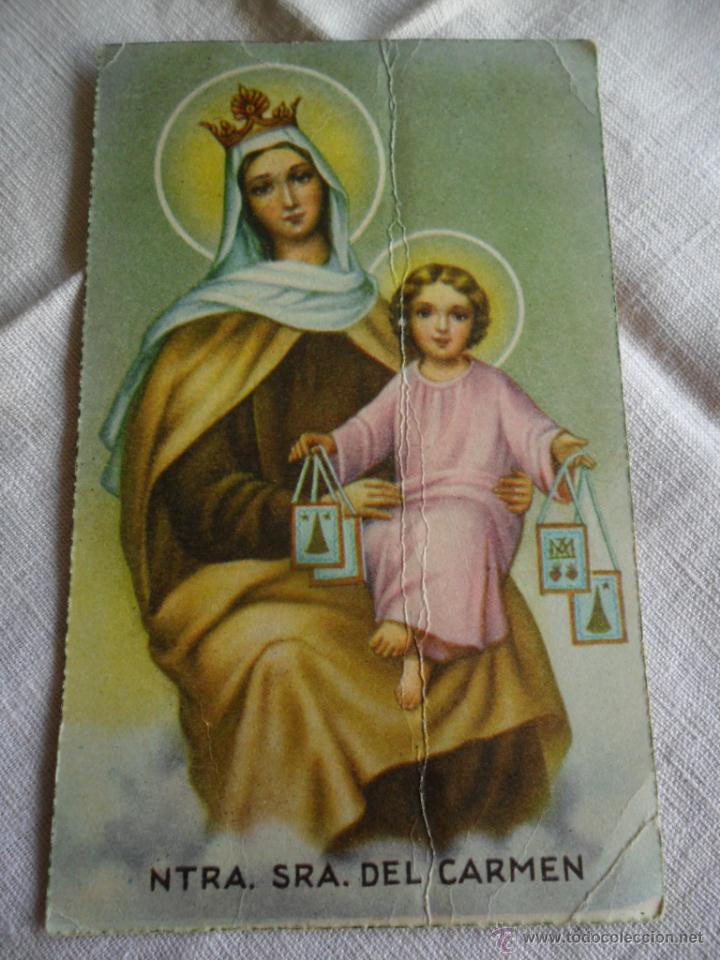 Postales: TARJETA POSTAL DE NTRA SRA DEL CARMEN A&Ntilde;OS 20 - 30