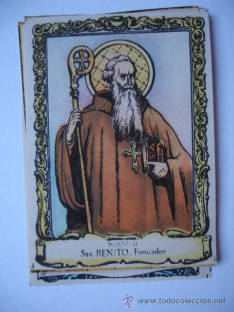Postales: SAN BENITO 21 DE MARZO .SANTORAL DEL DIA