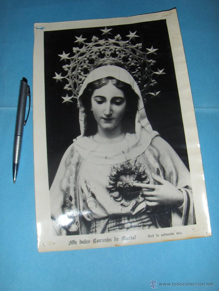 Postales: OH DULCE CORAZON DE MARIA, SED LA SALVACION MIA. GRAN FOTOGRAFIA, VIRGEN.