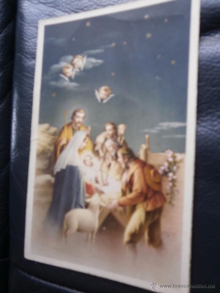 Postales: antigua postal adoracion al ni&ntilde;o jesus  escrita