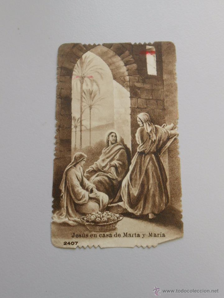 Cartes Postales: ESTAMPA JESUS EN CASA DE MARTA Y MARIA. TDKP6