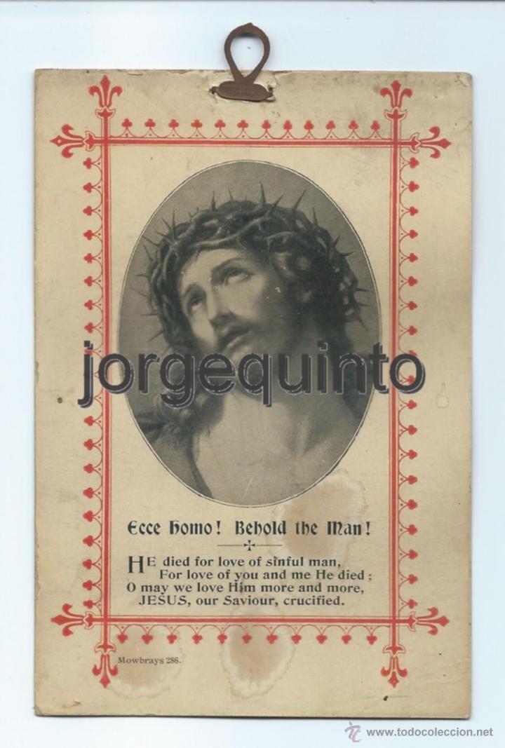 Postales: ESTAMPA INGLESA. ECCE HOMO ! BEHOLD THE MAN ! &iexcl;OBSERVEN AL HOMBRE!