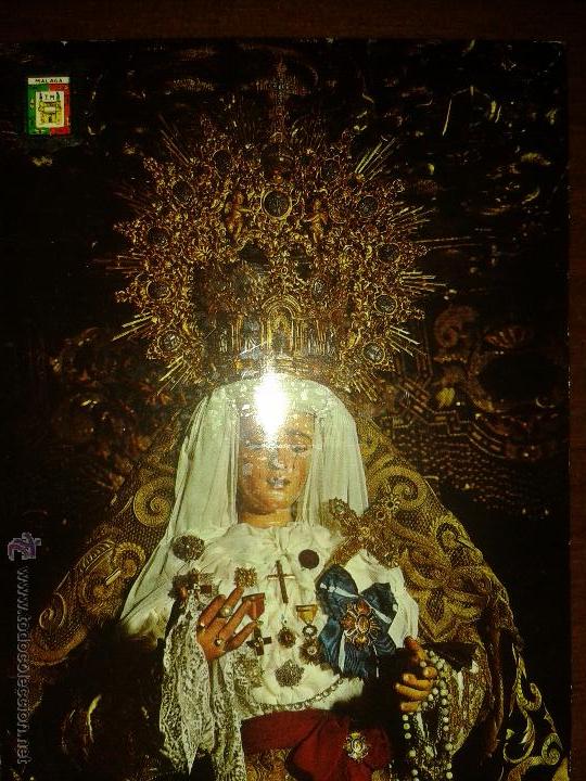 Postales: POSTAL ARTE VIRGEN MALAGA - VIRGEN DE LOS DOLORES - CIRCULADA - ESCUDO DE ORO BUEN ESTADO