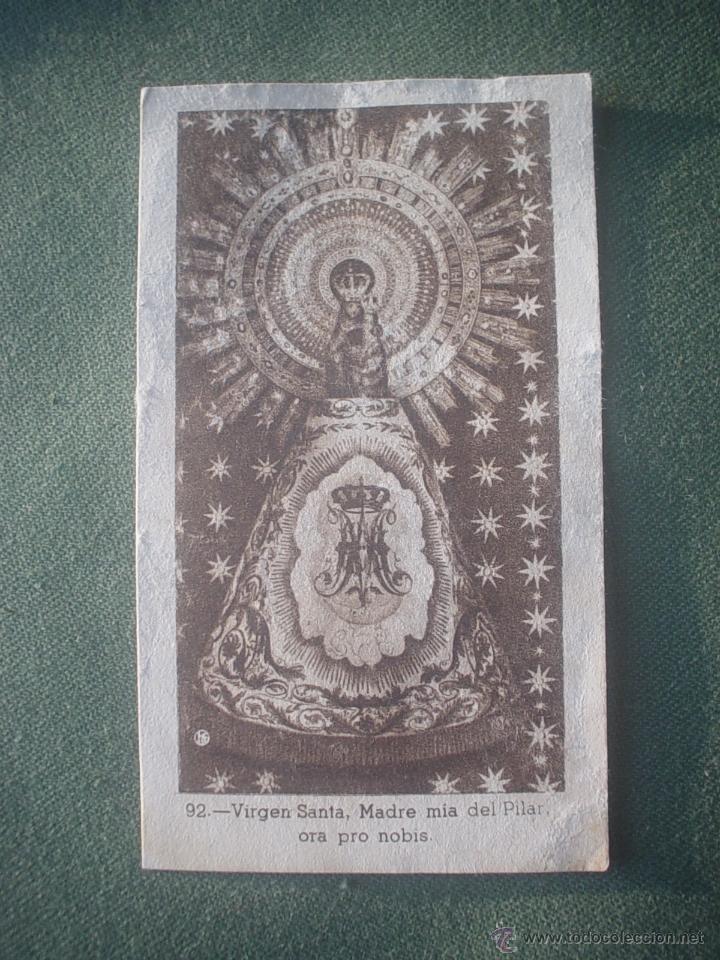 Postales: ESTAMPA VIRGEN DEL PILAR