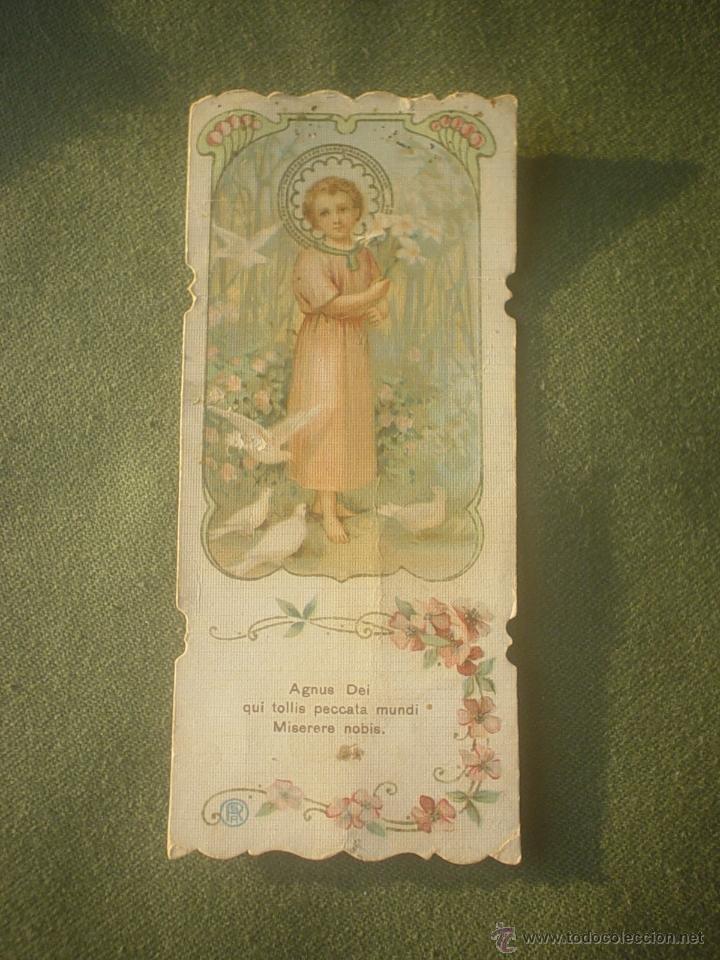 Postales: ESTAMPA NI&Ntilde;O JES&Uacute;S - AGNUS DEI QUI TOLLIS PECCATA MUNDI