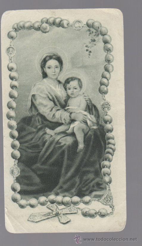 Postkarten: estampa  virgen maria y ni&ntilde;o - glorias del rosario  -la milagrosa