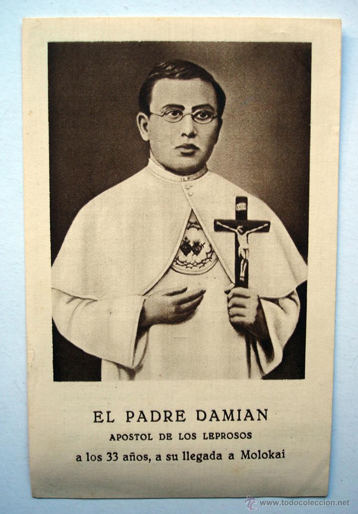 postal del padre damián, apostol de los leproso - Buy Religious postcards  and in memoriam cards on todocoleccion