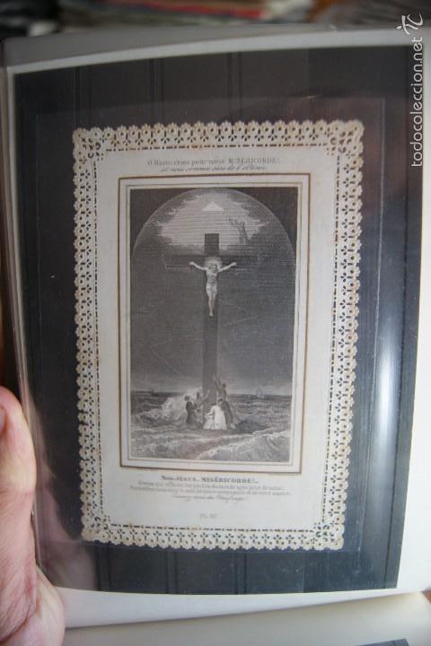 Cartoline: ESTAMPA PUNTILLA RELIGIOSA LETAILLE JESUS EN LA CRUZ