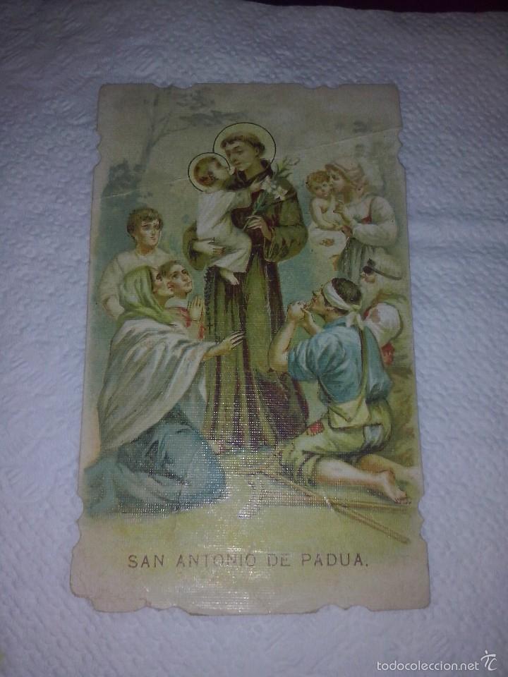 Postales: antigua estampa de san antonio de padua