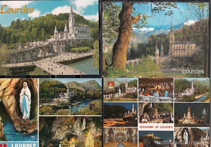 Postales: LOURDES. 4 POSTALES DIVERSAS - Foto 1